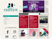 Tablet Screenshot of hannover-concerts.de